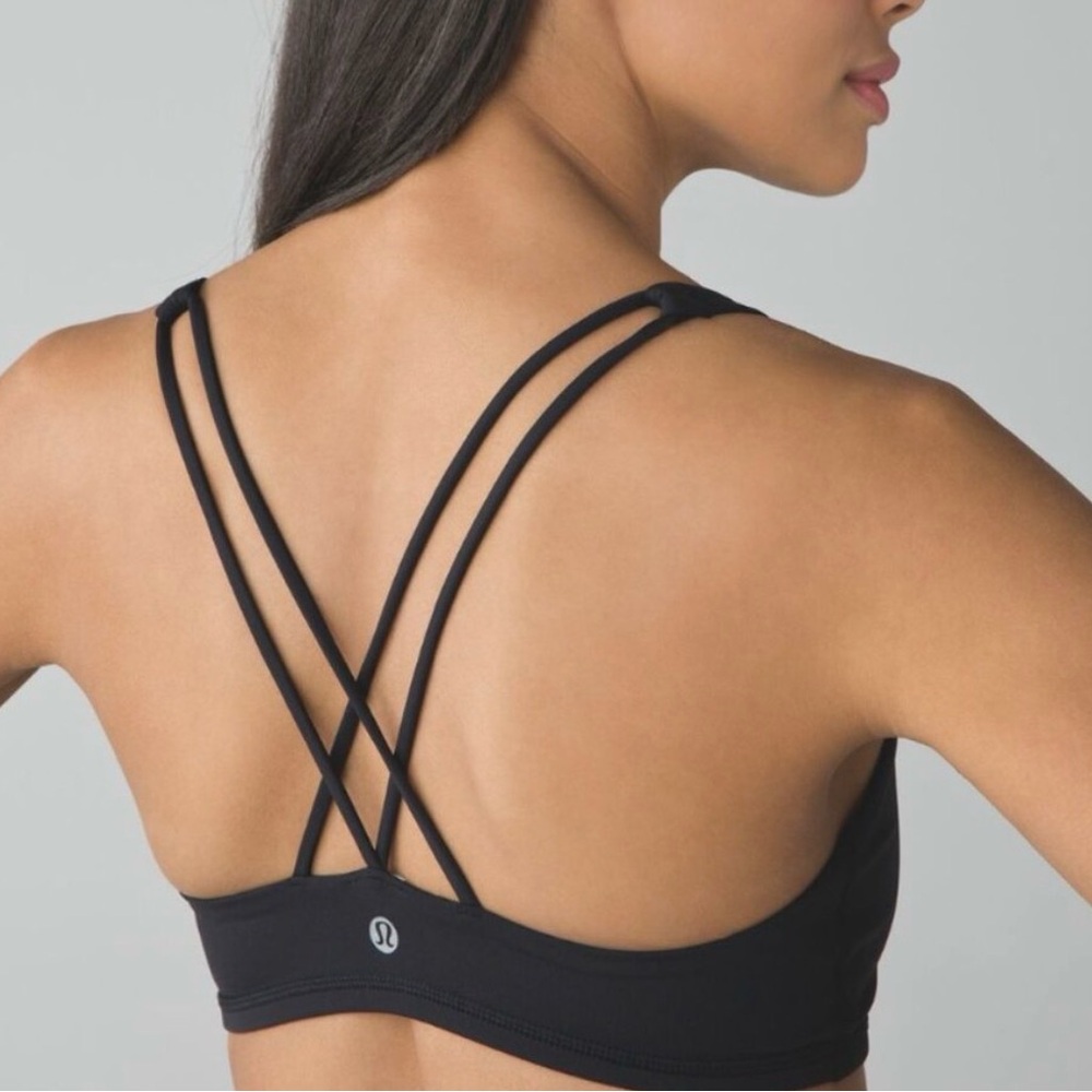 lululemon athletica Black Strappy Sports Bra